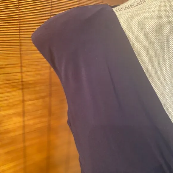 Ralph Lauren Eggplant Purple Sheath Dress with Slight Shoulder Pads Size 8 EUC