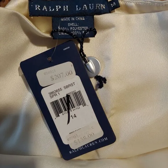 Ralph Lauren Trumpet Skirt Flowy Knee Length Skirt 14