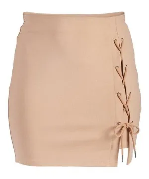 Rapheeze ABCG Mini Taupe Personality Skirt