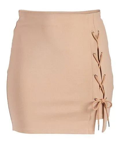 Rapheeze ABCG Mini Taupe Personality Skirt