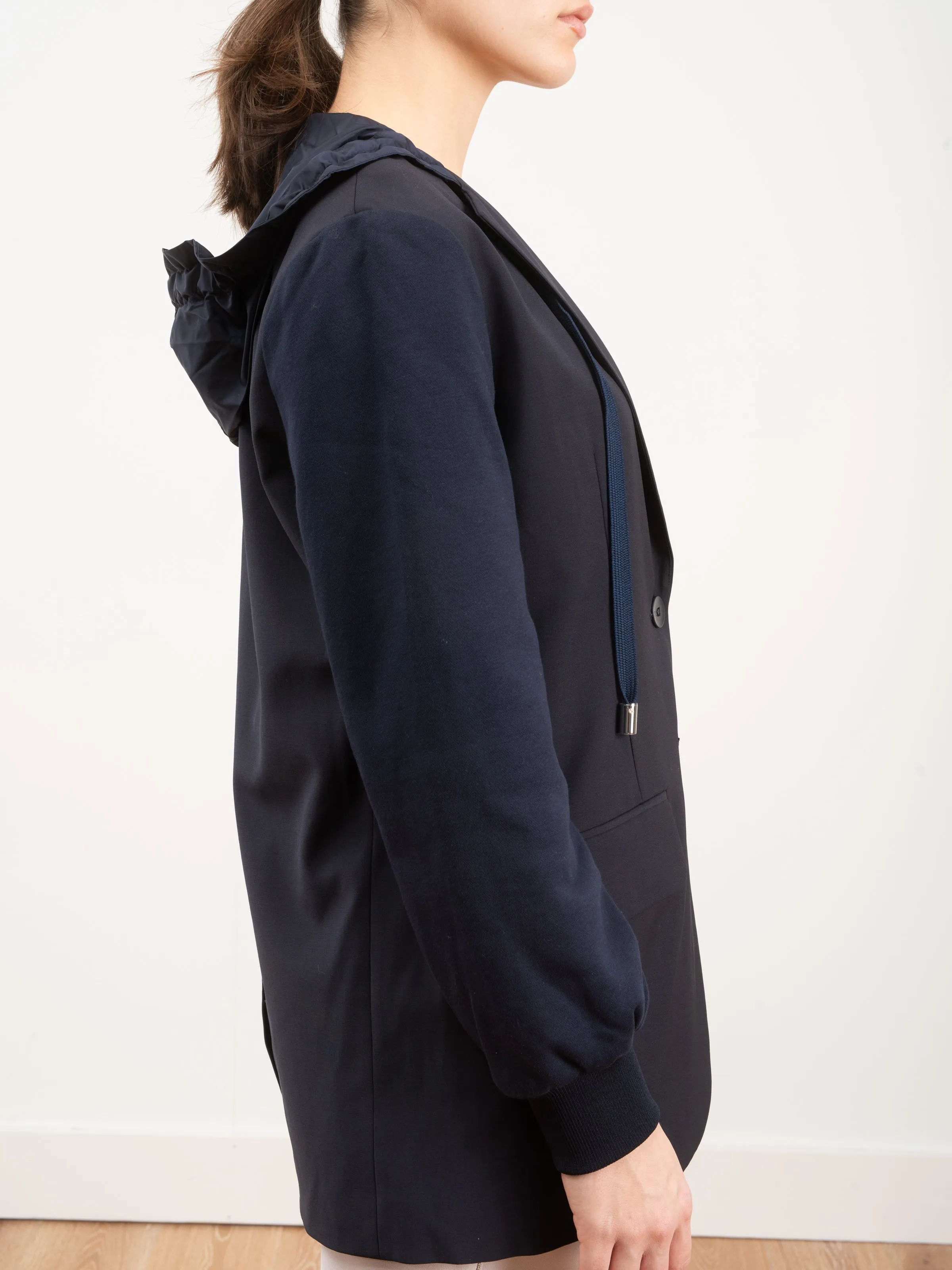 reversible hoodie blazer