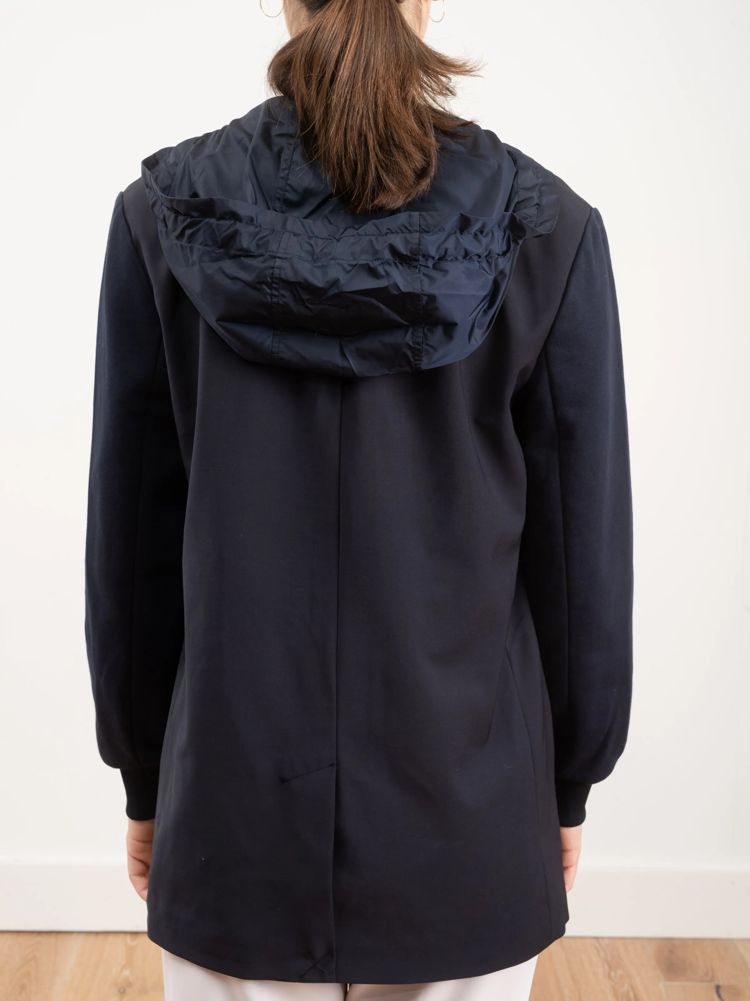 reversible hoodie blazer