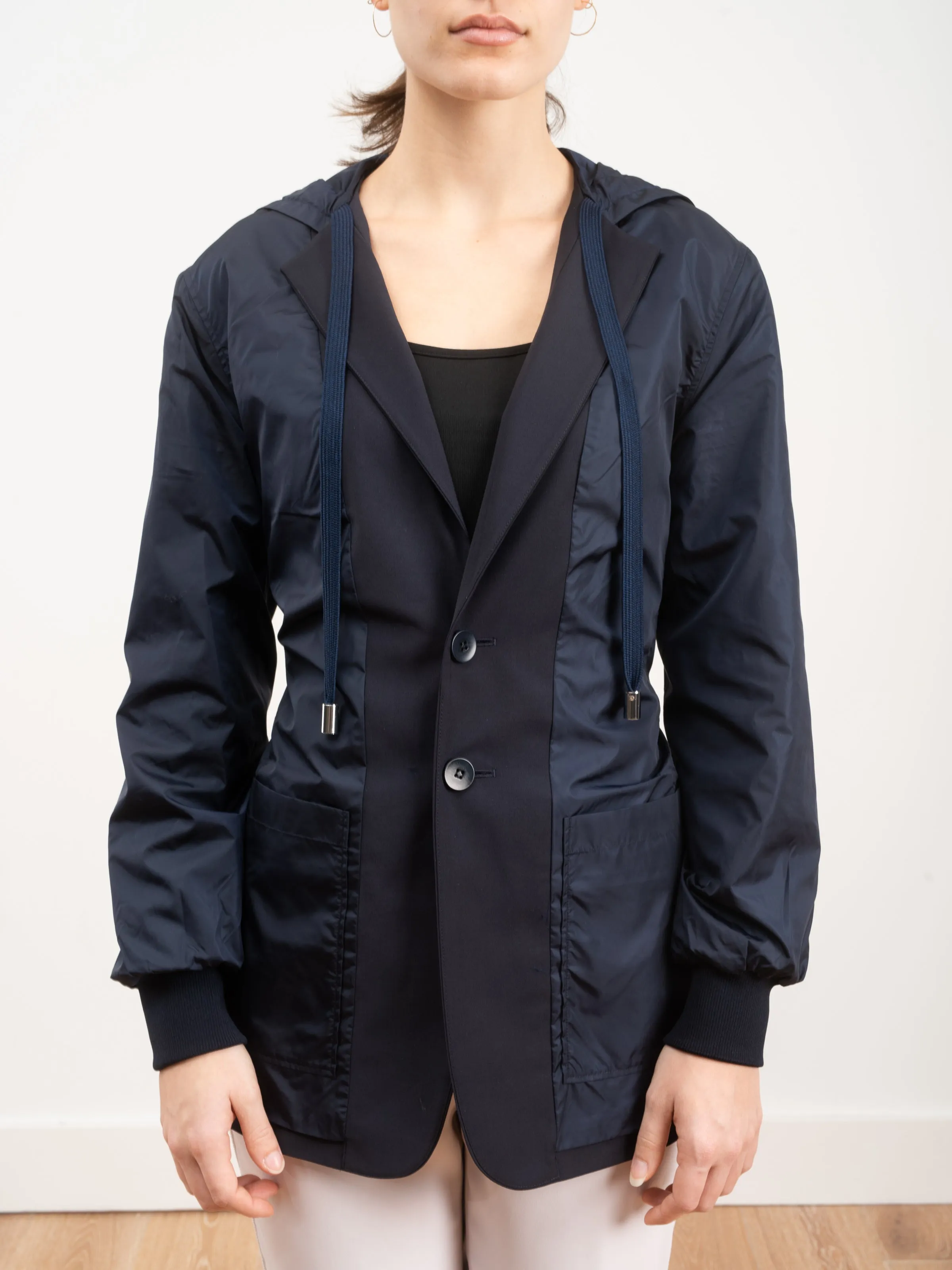 reversible hoodie blazer