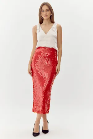 Rianna Paillette Pencil Skirt