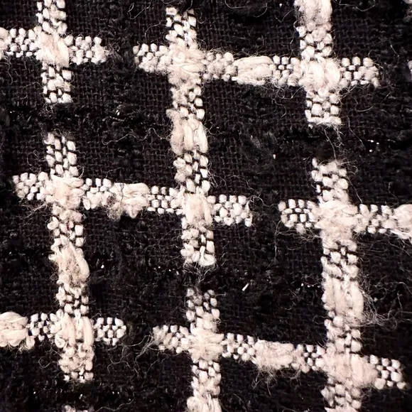 Richie Freeman for TERIJON Black White  Jacket/Blazer Metallic Fibers