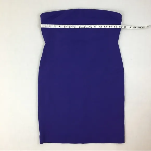 Robert Rodriguez Purple Strapless Tube Dress