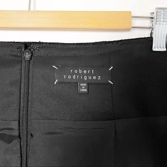 Robert Rodriguez ribbon trimmed pencil skirt Black color Size 10