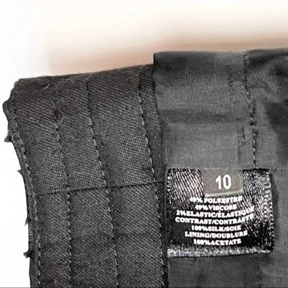 Robert Rodriguez ribbon trimmed pencil skirt Black color Size 10