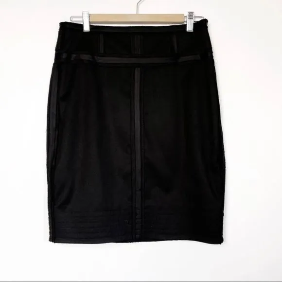Robert Rodriguez ribbon trimmed pencil skirt Black color Size 10