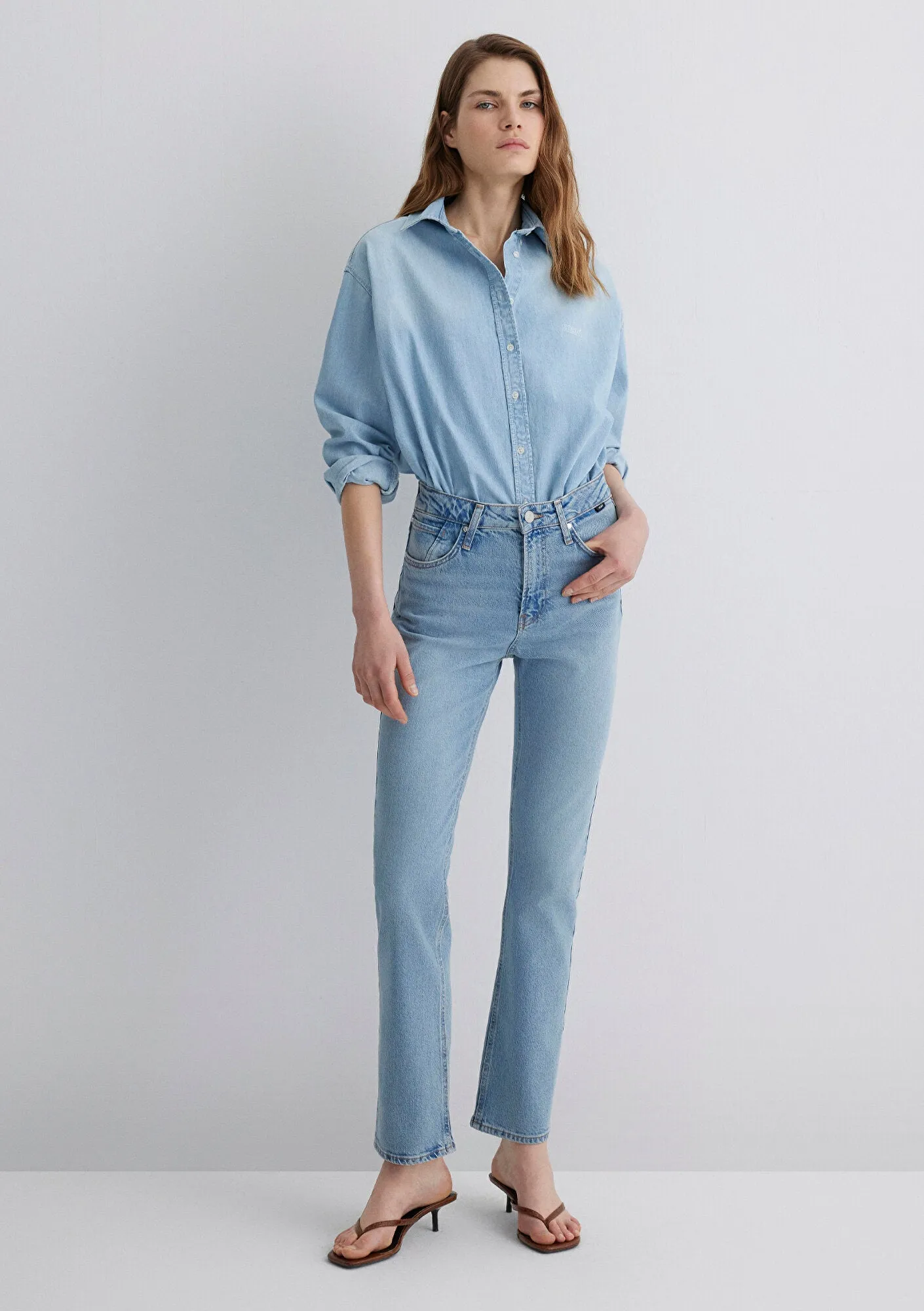 Rockstar Shaded Blue Icon Denim Jean Pants