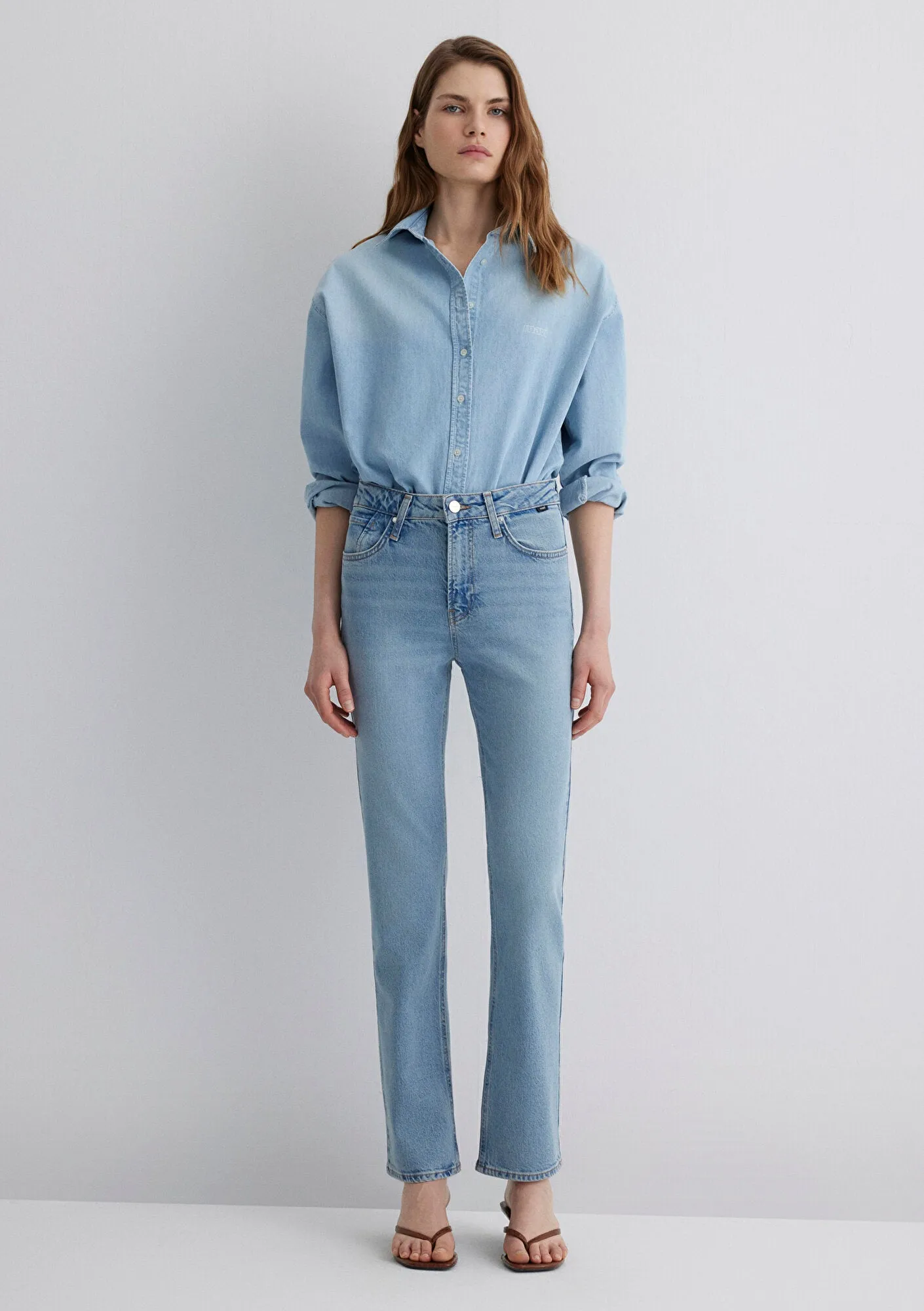 Rockstar Shaded Blue Icon Denim Jean Pants