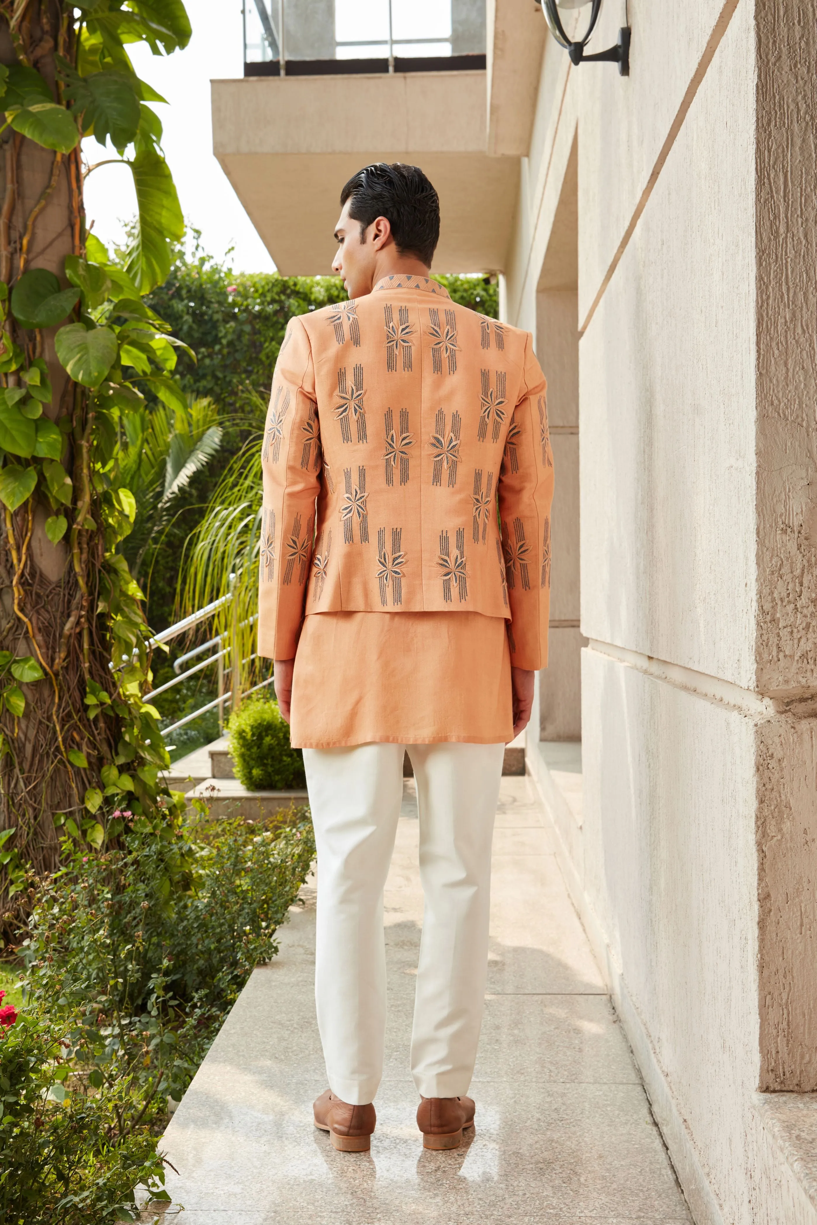 Rohaan Open Jacket with Kurta Set