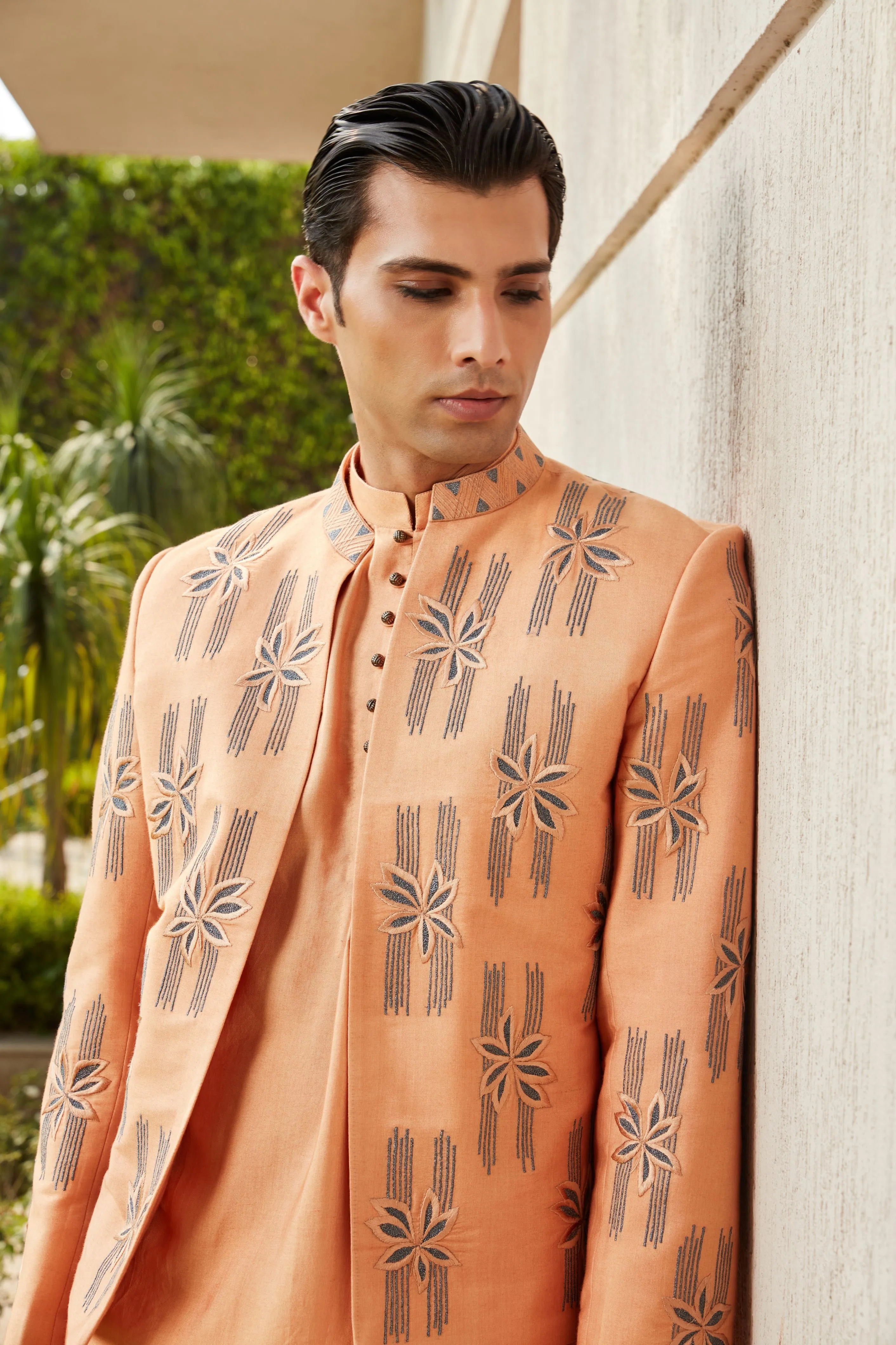 Rohaan Open Jacket with Kurta Set