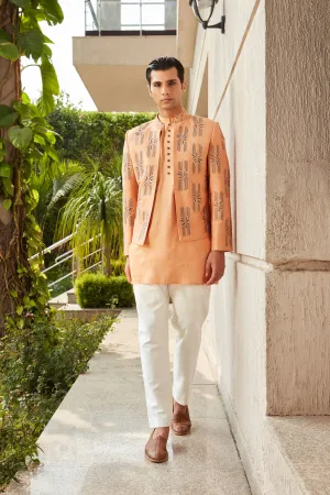 Rohaan Open Jacket with Kurta Set