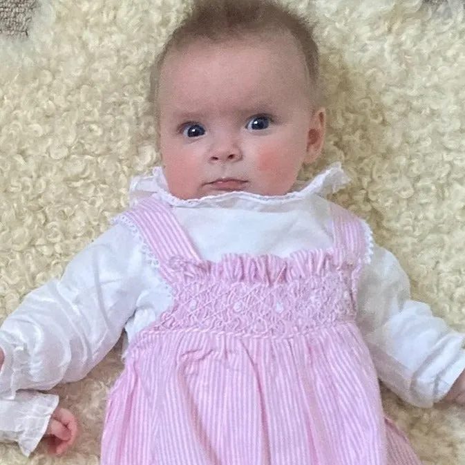 Romper Pink Smocked