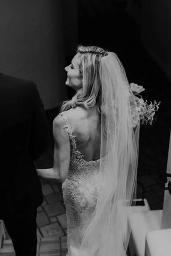 Roycebridal Sheath Beaded V-neck Backless Lace Wedding Dresses, Wedding Gowns, MW704