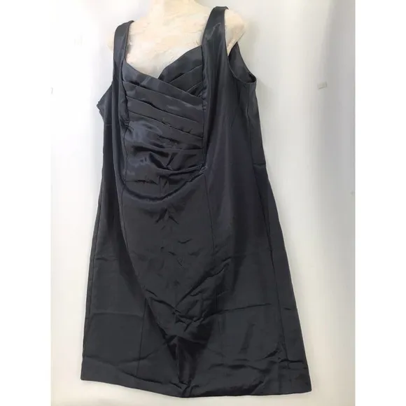 RSVP Baxter Surplice Sleeveless Sheath Dress Woman’s Size XL Gray Made In U.S.A