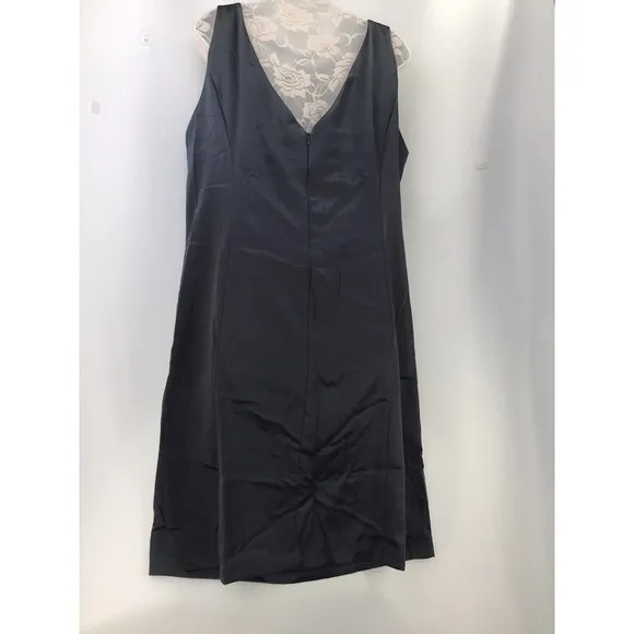 RSVP Baxter Surplice Sleeveless Sheath Dress Woman’s Size XL Gray Made In U.S.A