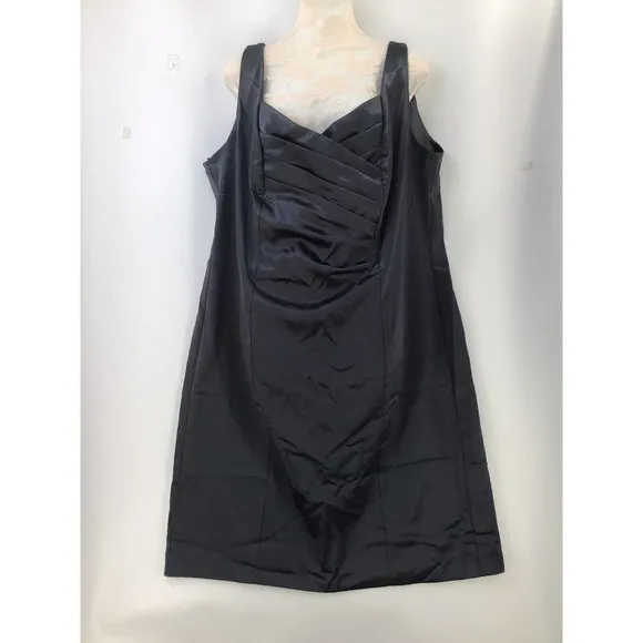 RSVP Baxter Surplice Sleeveless Sheath Dress Woman’s Size XL Gray Made In U.S.A