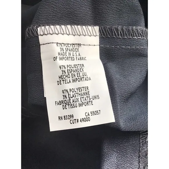 RSVP Baxter Surplice Sleeveless Sheath Dress Woman’s Size XL Gray Made In U.S.A