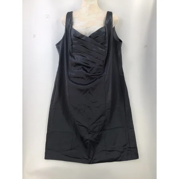 RSVP Baxter Surplice Sleeveless Sheath Dress Woman’s Size XL Gray Made In U.S.A