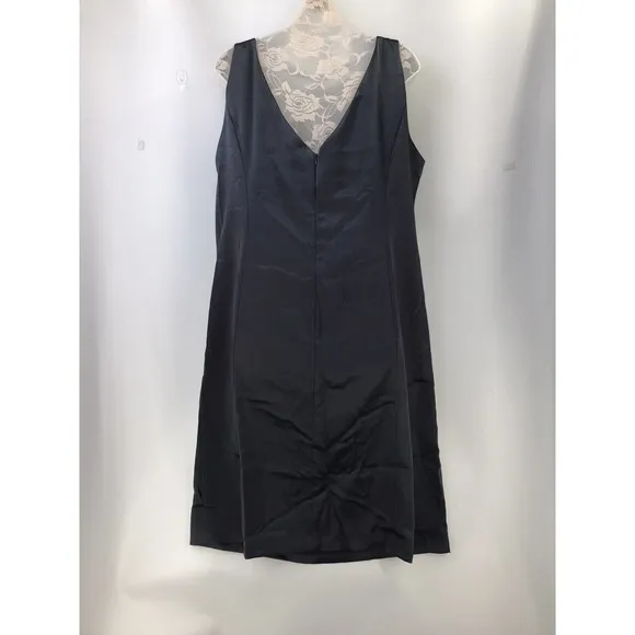 RSVP Baxter Surplice Sleeveless Sheath Dress Woman’s Size XL Gray Made In U.S.A