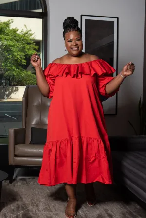 RUFFLED (PLUS) - RED