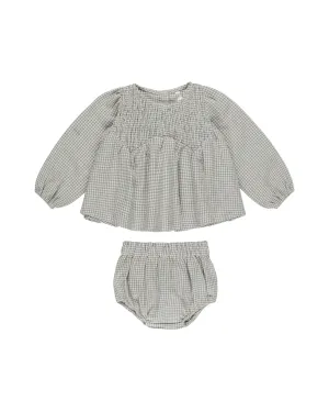 RYLEE   CRU Sophia Top   Bloomer Set || Forest Gingham