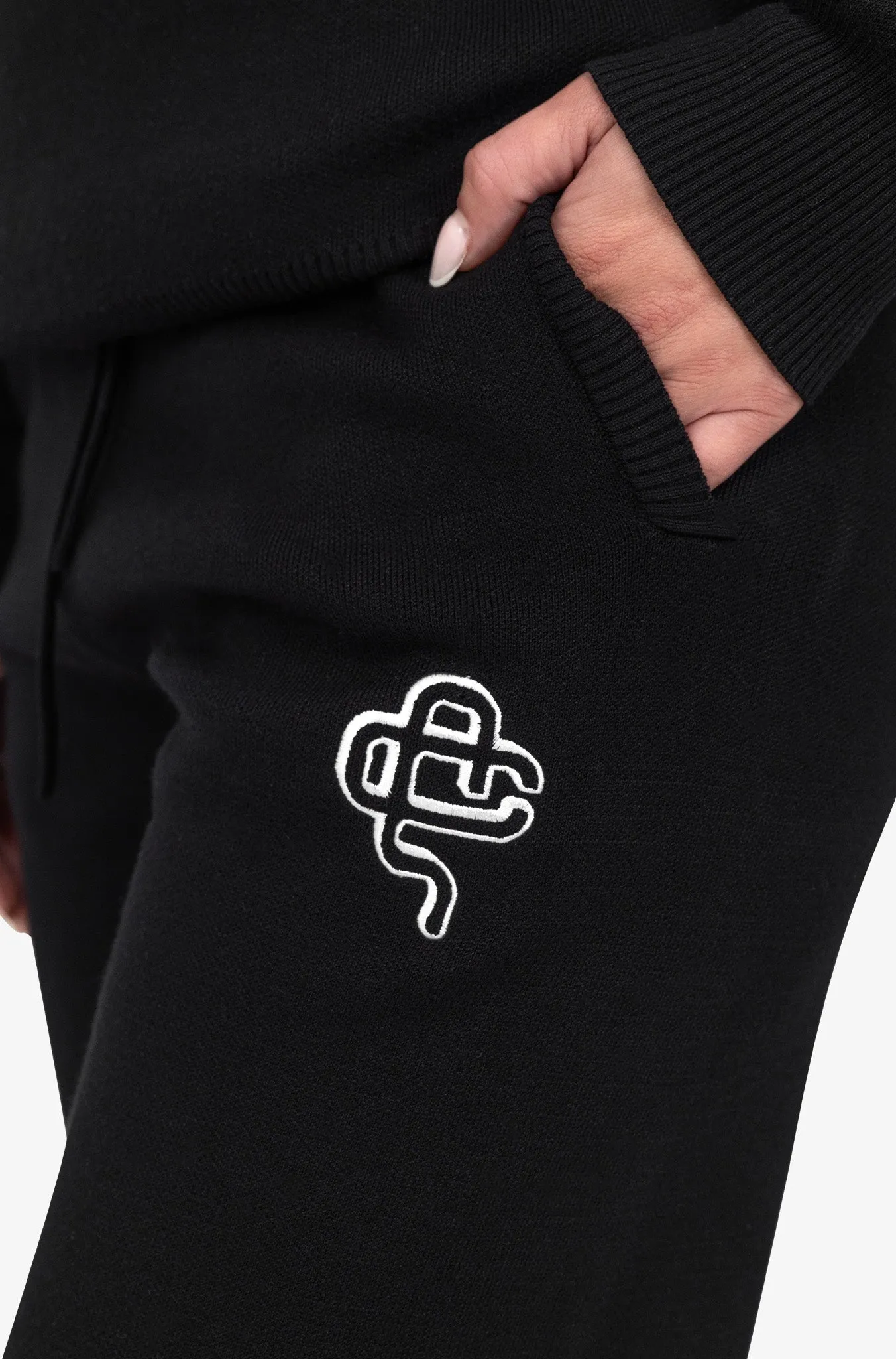SALVADOR KNITTED PANTS | BLACK/WHITE