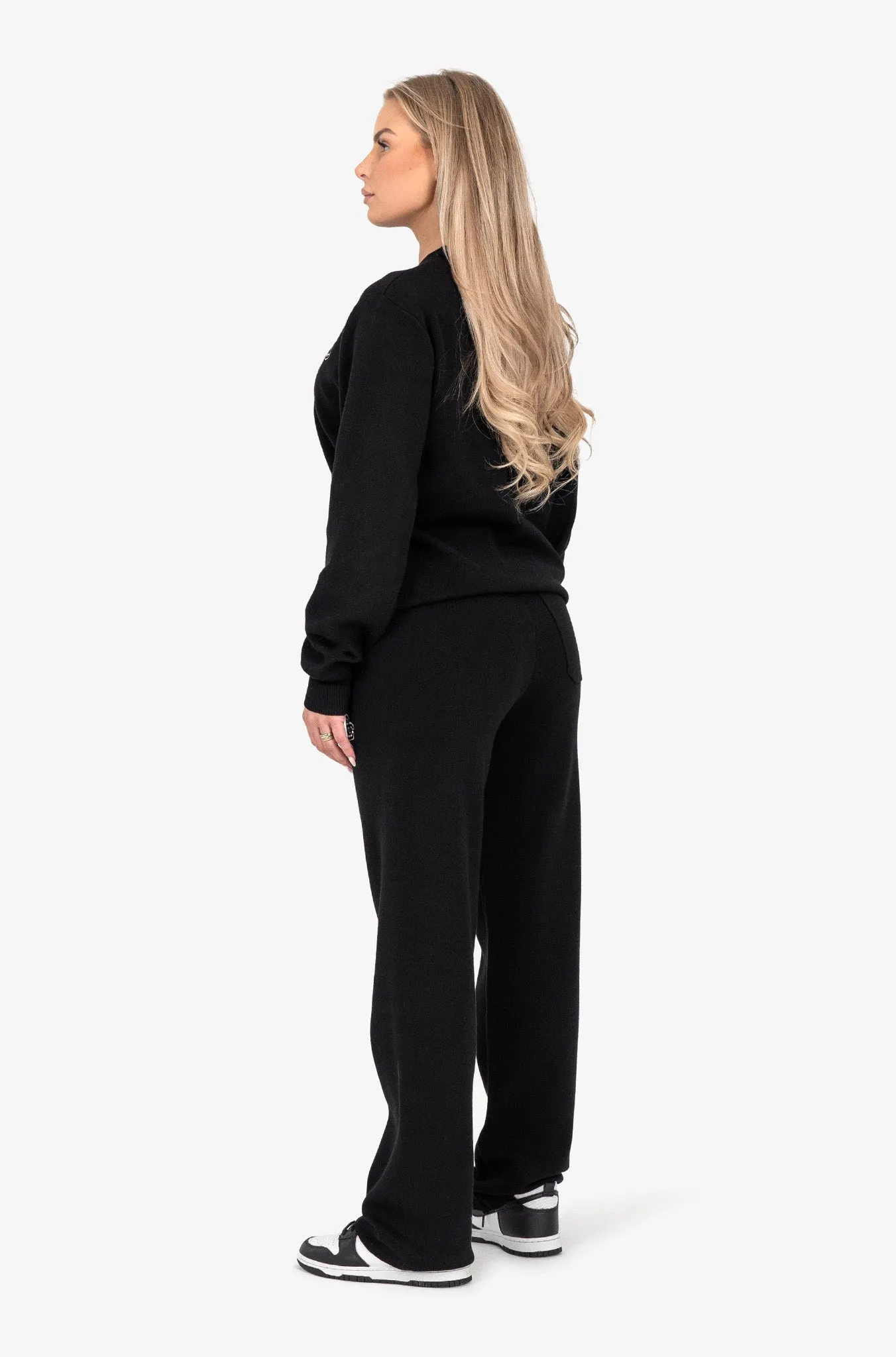 SALVADOR KNITTED PANTS | BLACK/WHITE