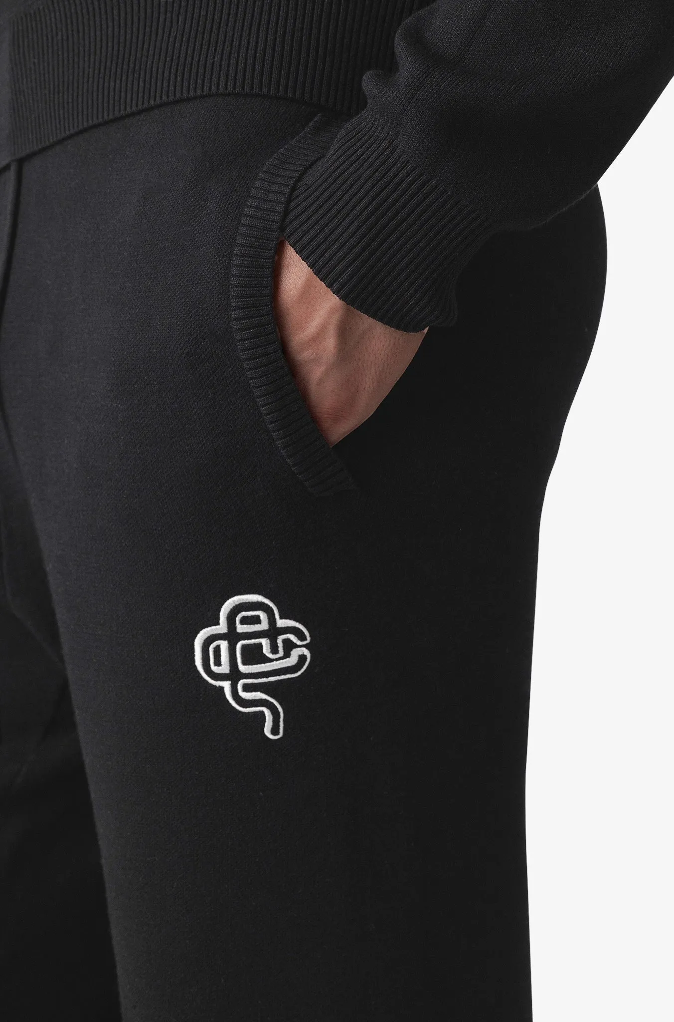 SALVADOR KNITTED PANTS | BLACK/WHITE