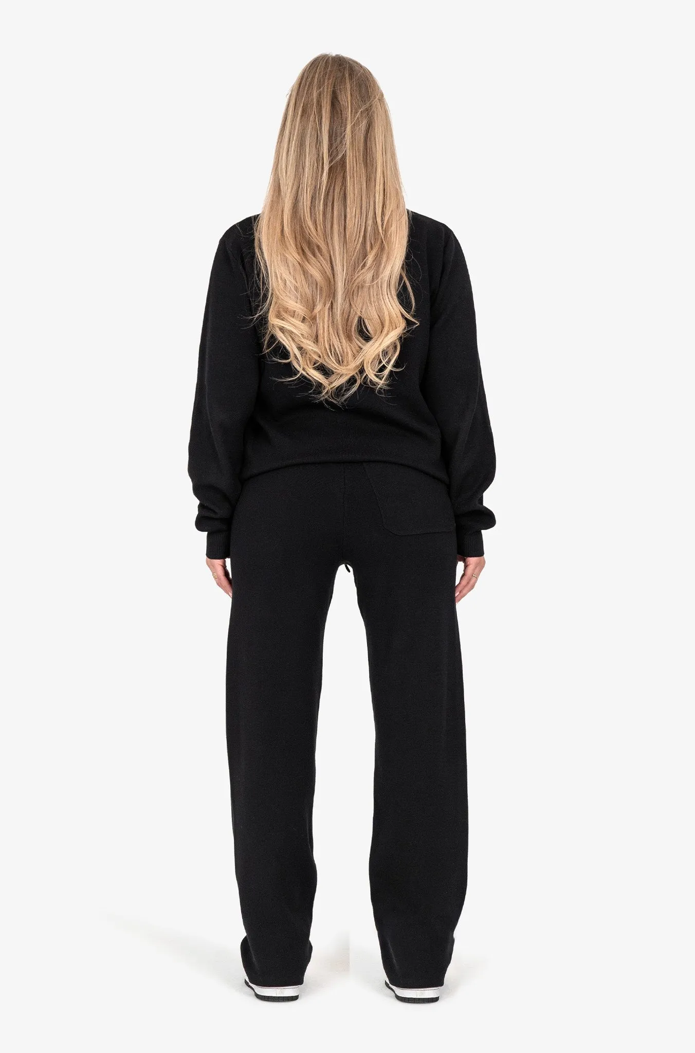SALVADOR KNITTED PANTS | BLACK/WHITE