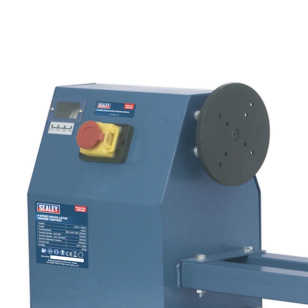 Sealey 4 Speed Wood Lathe 370W - C