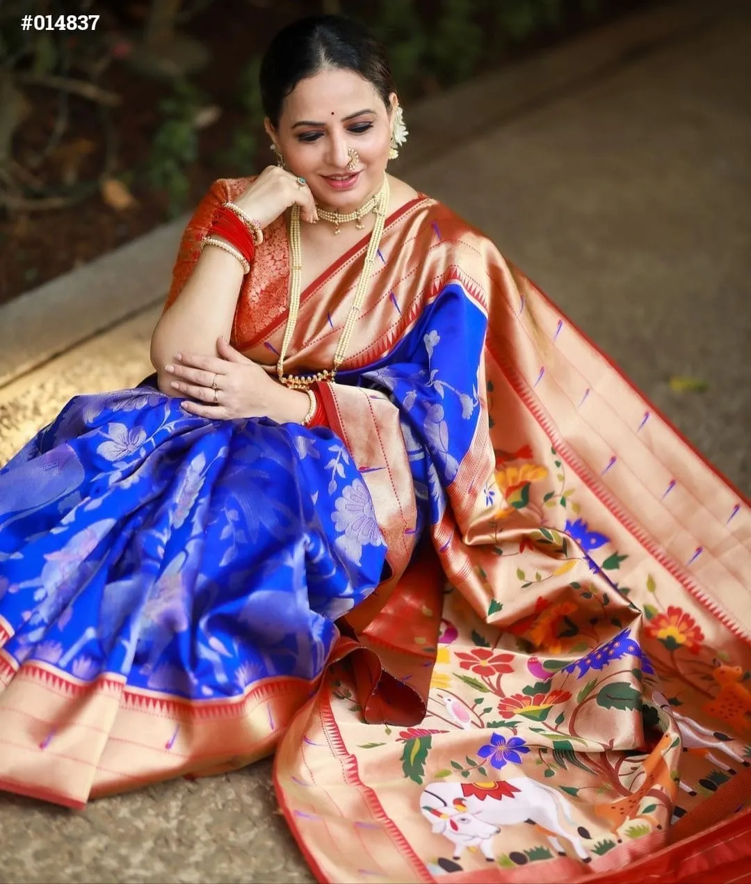 Semi Banaras Paithani Saree with Blouse