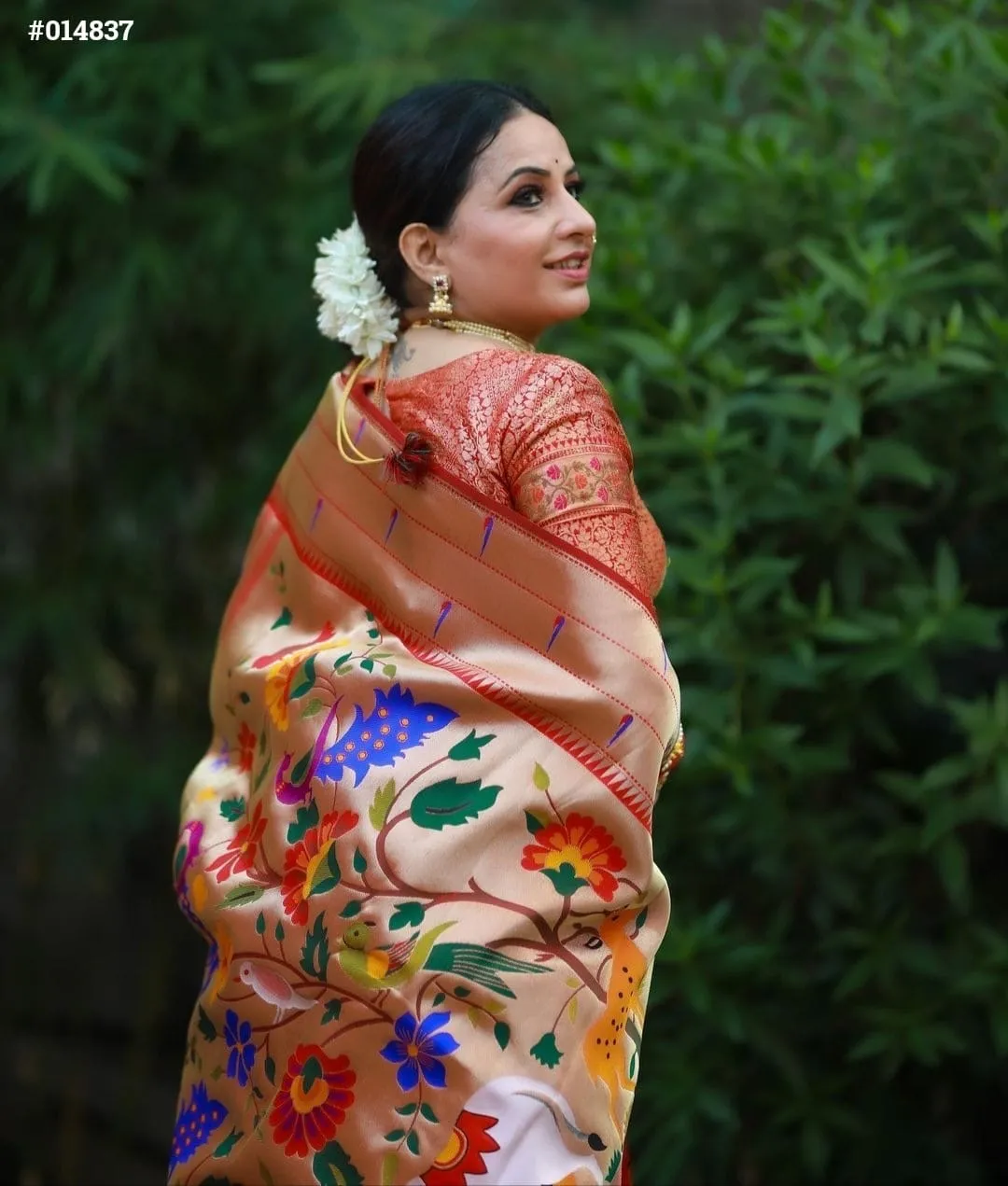 Semi Banaras Paithani Saree with Blouse