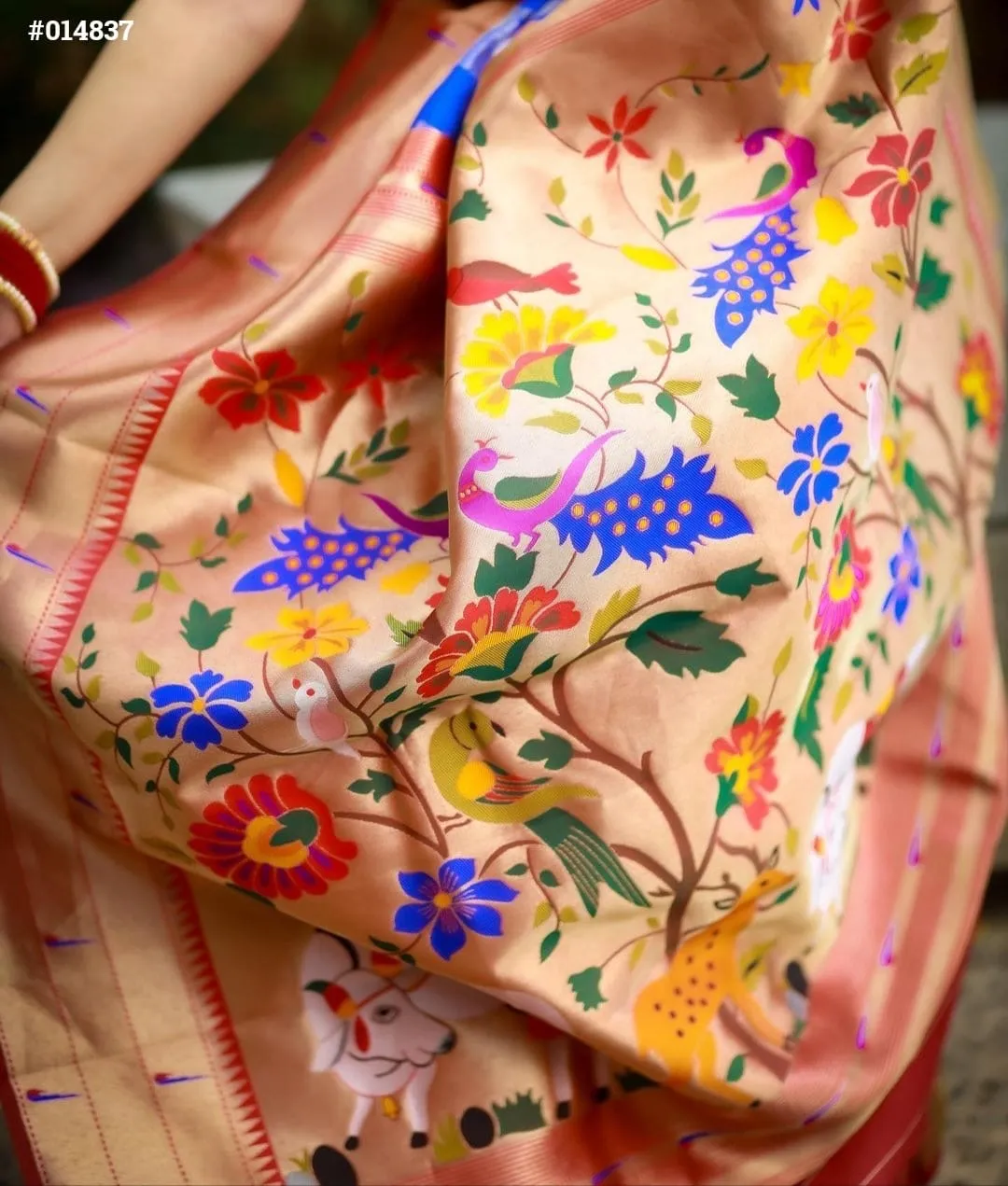 Semi Banaras Paithani Saree with Blouse