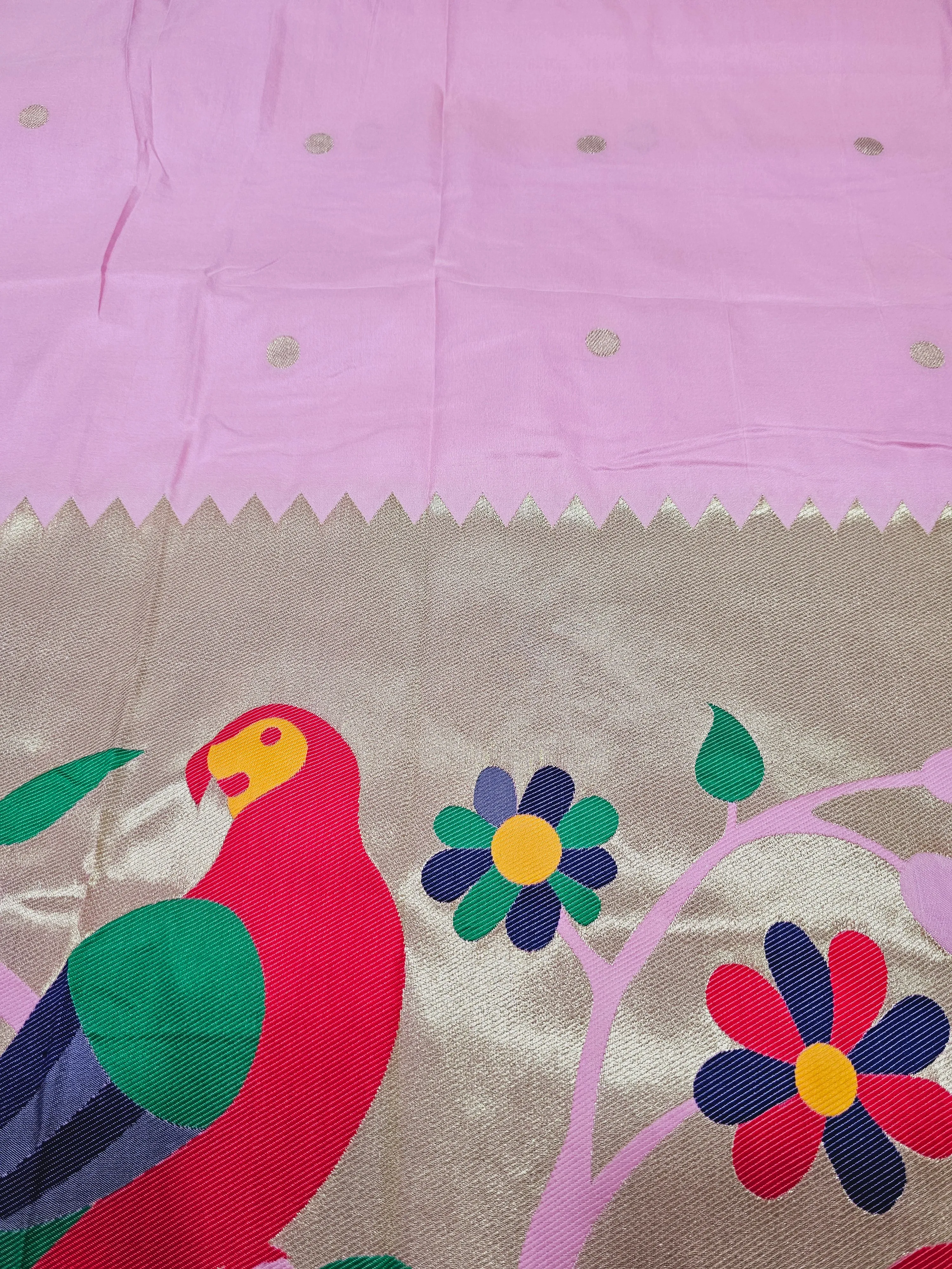 Semi Banaras Paithani saree