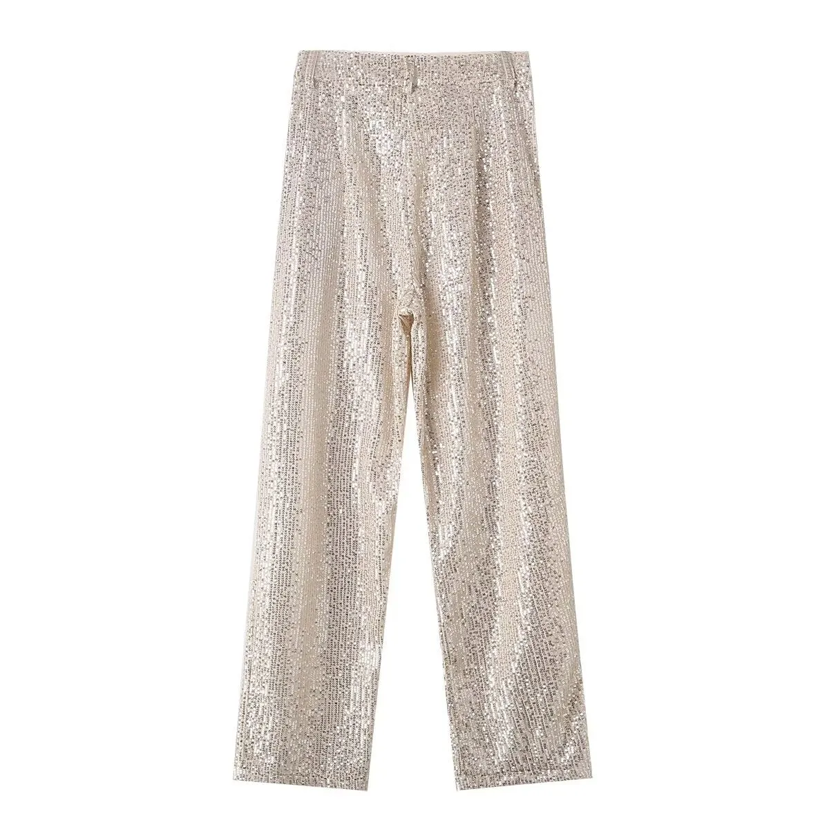 Sequin Straight Leg Pants