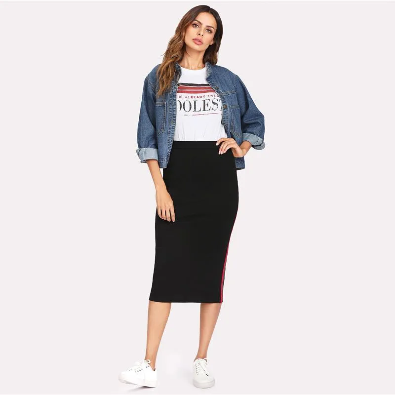 Side Striped Skirt