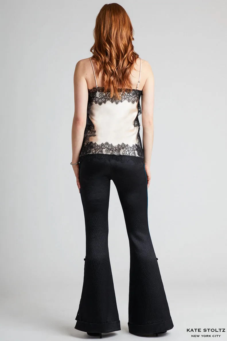Silk Camisole with Lace Detail