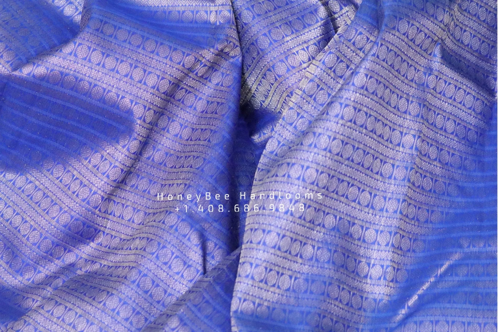 Silver zari Pattu Sarees online,South Indian Sarees,Pure Silk Sarees,Kanjivaram Saree,kanchi pattu saree,Zari saree,blue  saree - NIHIRA