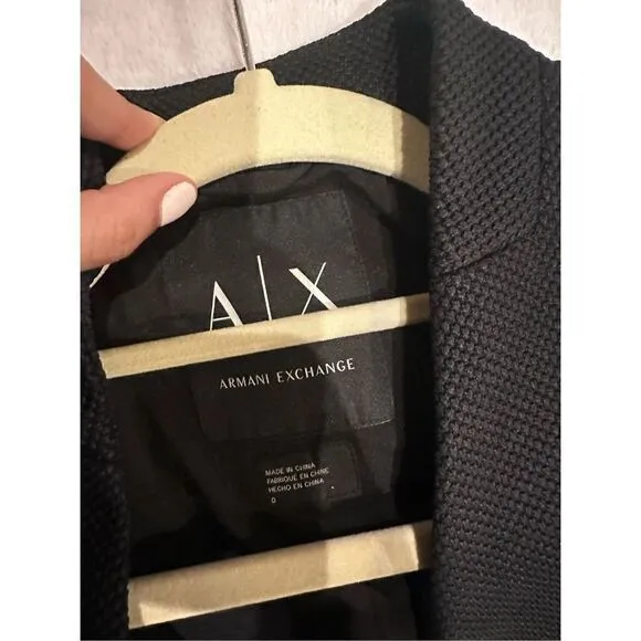 Size 0 Armani Exchange women’s black blazer jacket