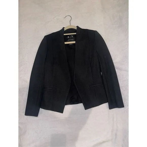 Size 0 Armani Exchange women’s black blazer jacket