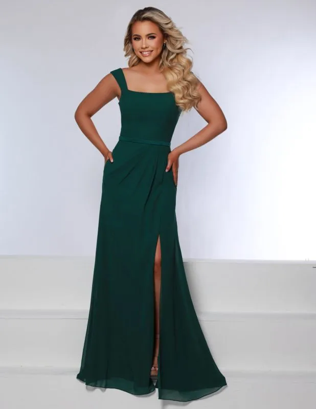 Size 12 Kanali K 1880 Hunter Green Bridesmaid Dress