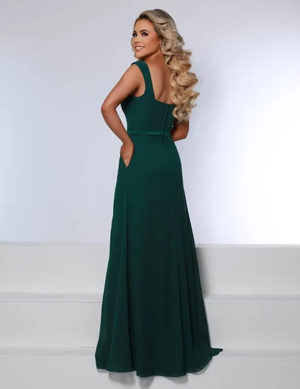 Size 12 Kanali K 1880 Hunter Green Bridesmaid Dress