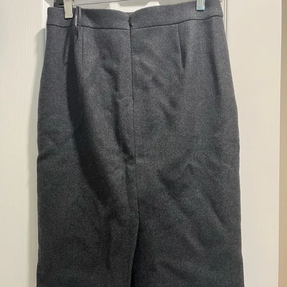 Slate grey 100% wool J.Crew pencil skirt