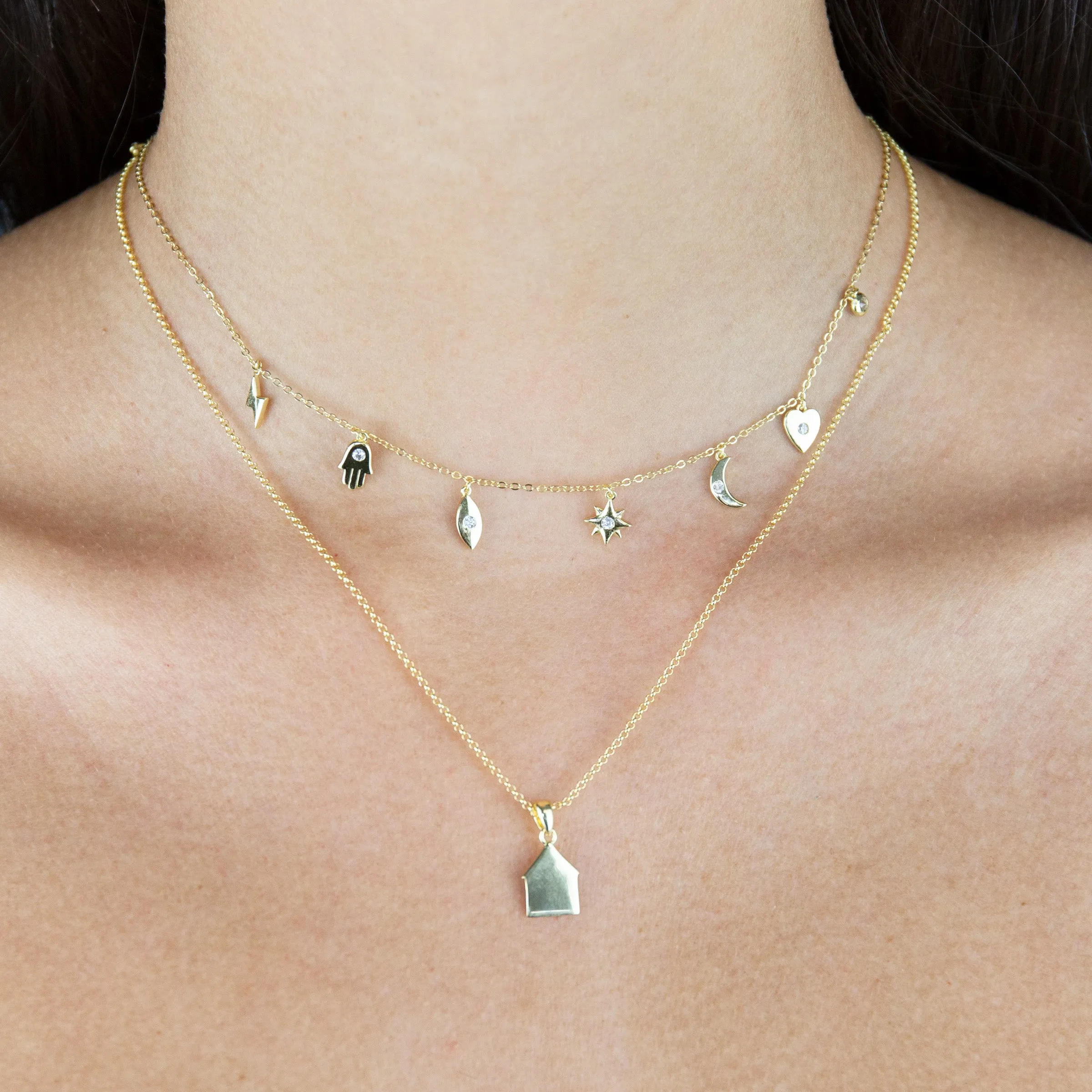 Solid House Necklace