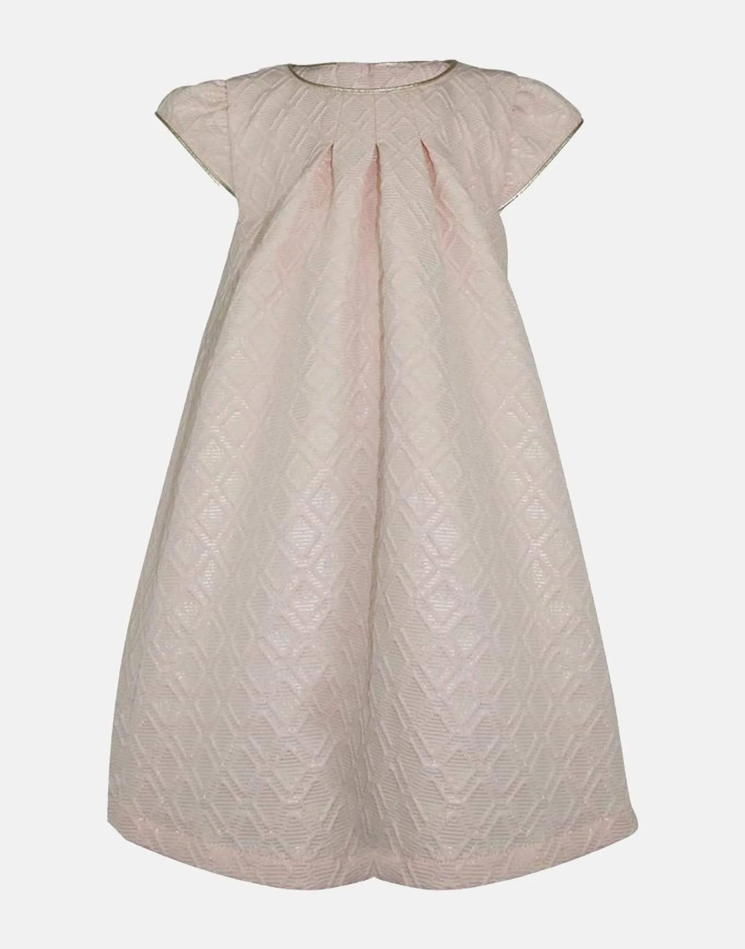 Sophie: Blush brocade A-line dress