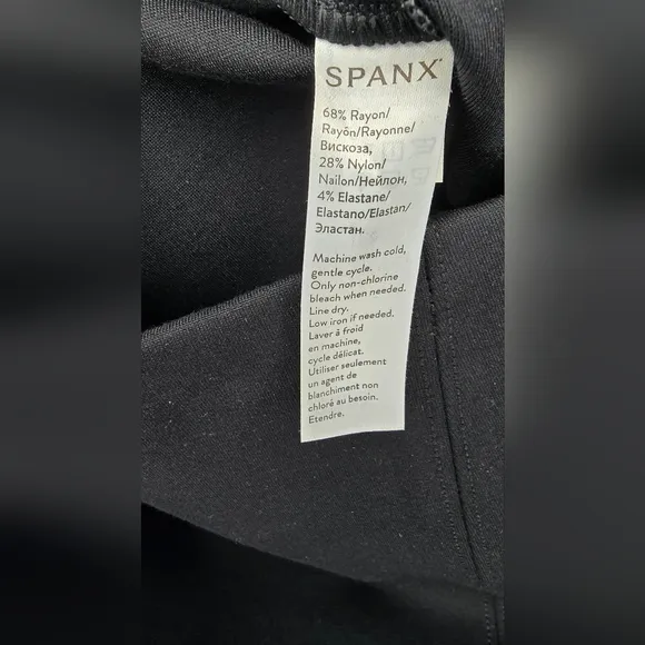 Spanx The Perfect Black Ponte Pullon Pencil Skirt Size Medium