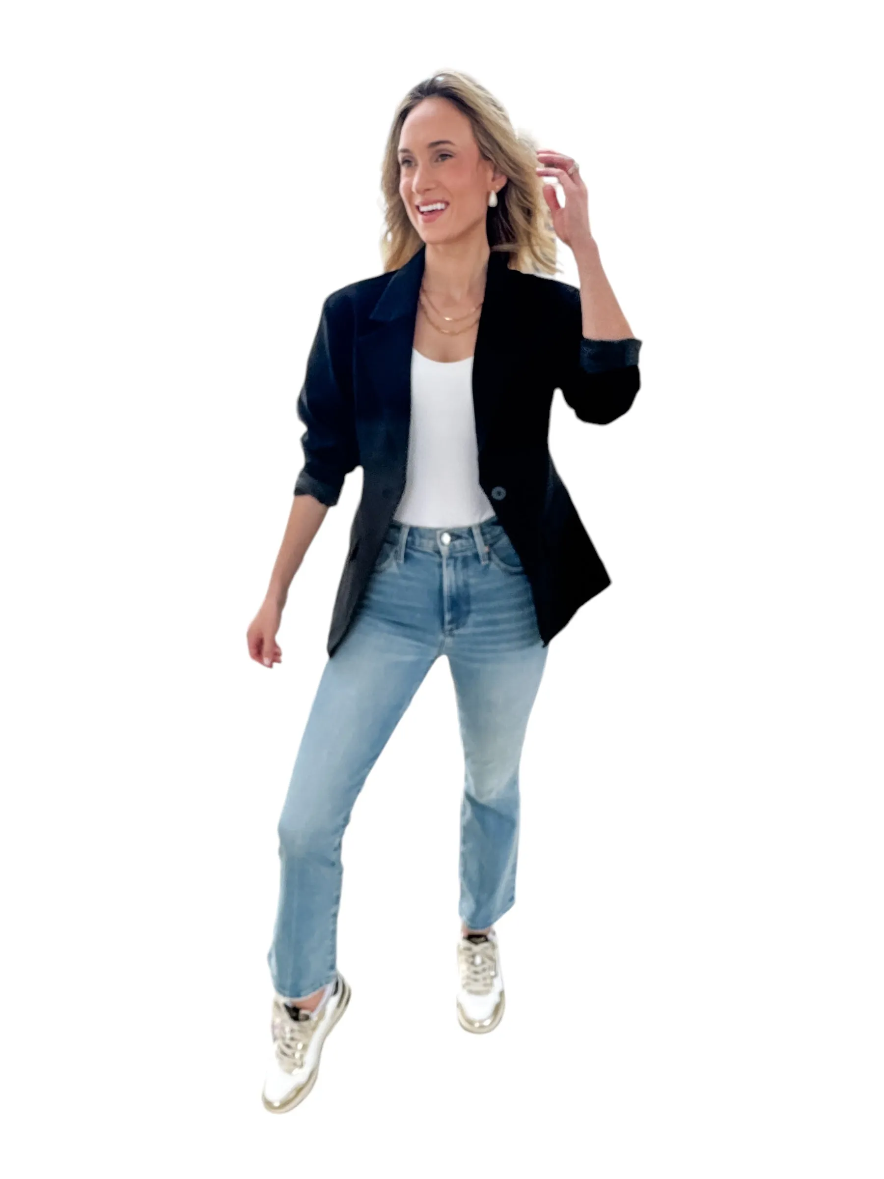 Stassi Black Blazer by Pistola